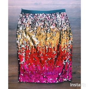 brand new Forever 21 Multicolor Sequin Skirt